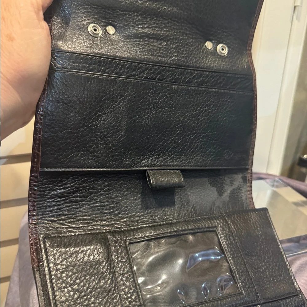 Brighton Elegant‎ Brown Crocodile-Embossed Women's Bag